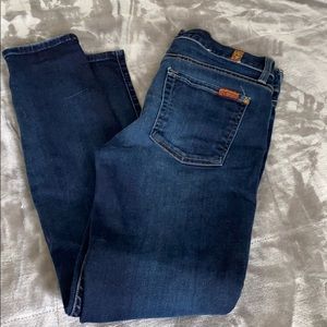 7 for All Mankind The Ankle Skinny Jean- Size 28